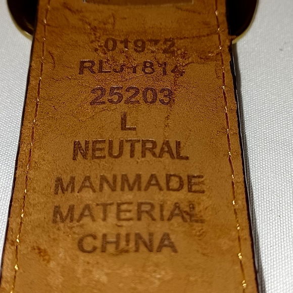 Man-made leather "hippie" vintage flower pattern belt - Picture 6 of 8